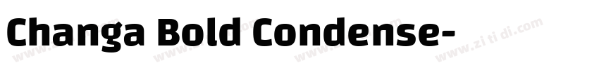 Changa Bold Condense字体转换